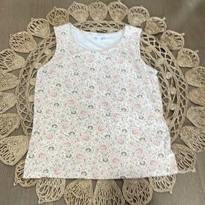 Floral Top, sleeveless shirt.